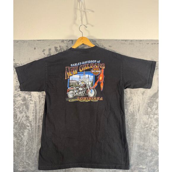 VTG Y2K 2001 Harley Davidson Ride along the Coast T Shirt Men's XL USA Made! - Picture 2 of 9